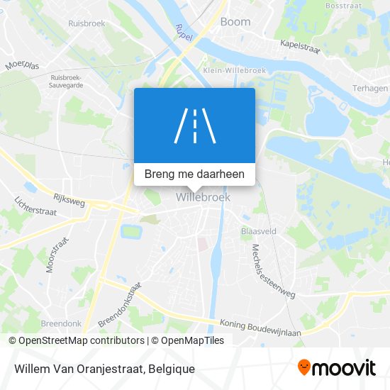 Willem Van Oranjestraat kaart
