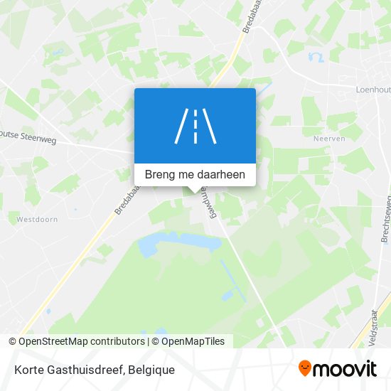 Korte Gasthuisdreef kaart