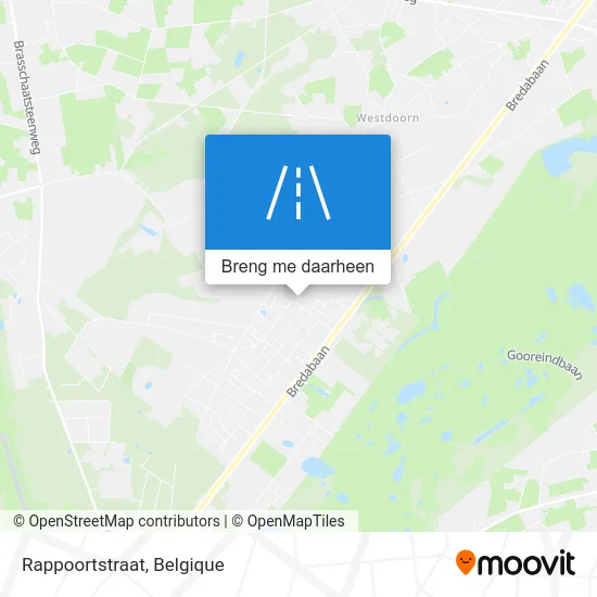 Rappoortstraat kaart