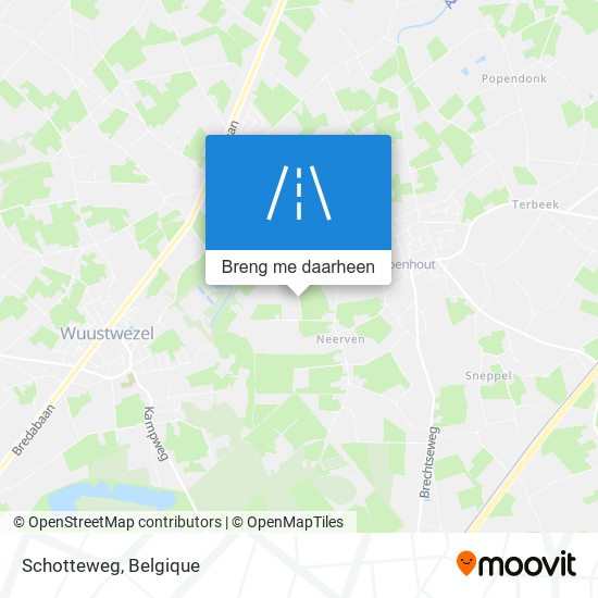 Schotteweg kaart