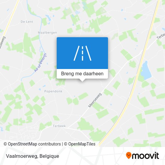 Vaalmoerweg kaart