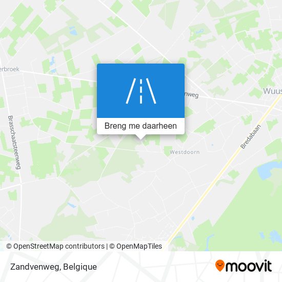 Zandvenweg kaart