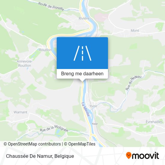 Chaussée De Namur kaart