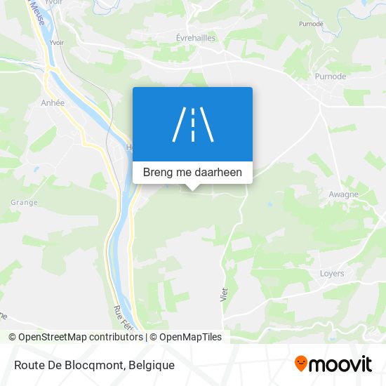 Route De Blocqmont kaart