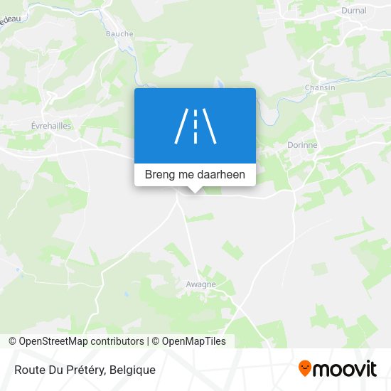 Route Du Prétéry kaart