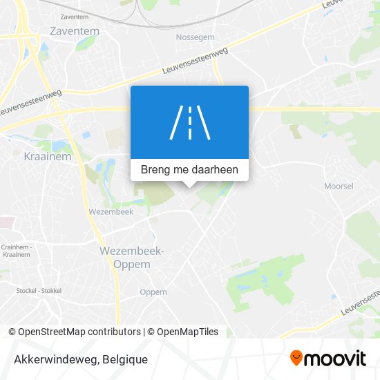 Akkerwindeweg kaart