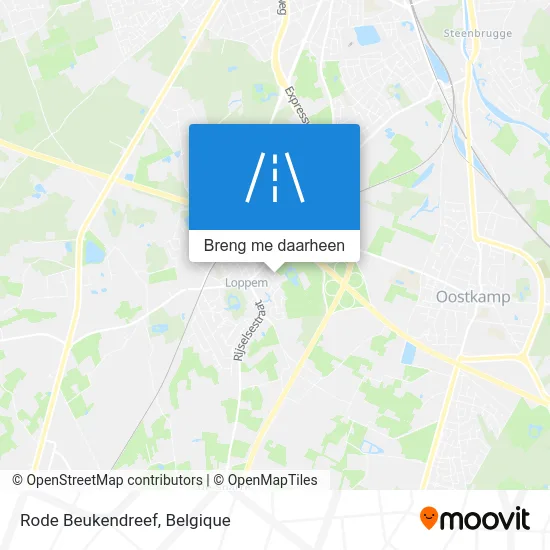 Rode Beukendreef kaart