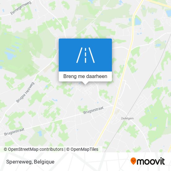 Sperreweg kaart