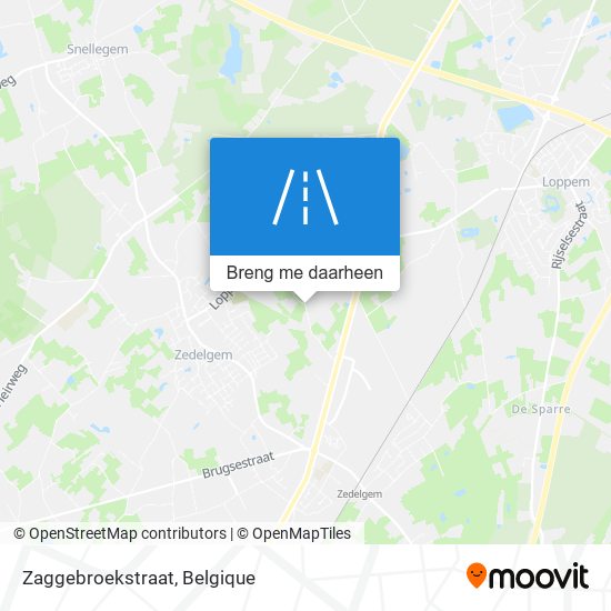 Zaggebroekstraat kaart
