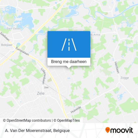 A. Van Der Moerenstraat kaart