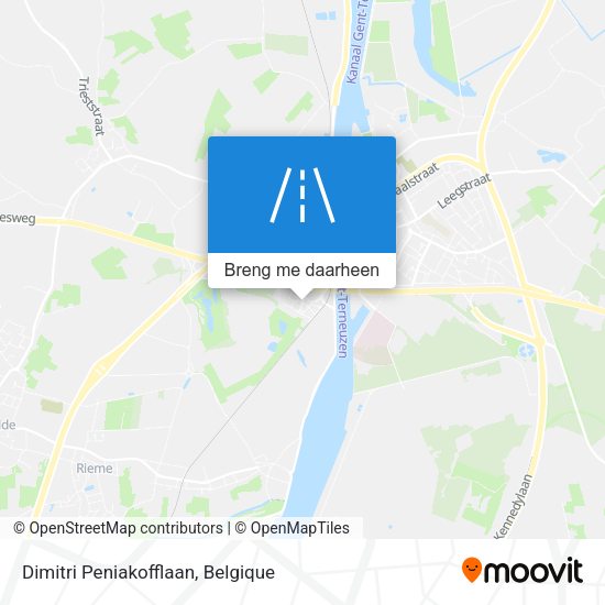 Dimitri Peniakofflaan kaart