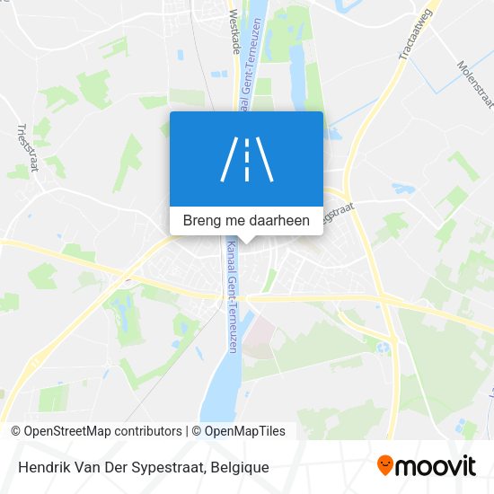 Hendrik Van Der Sypestraat kaart