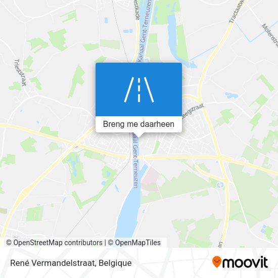 René Vermandelstraat kaart