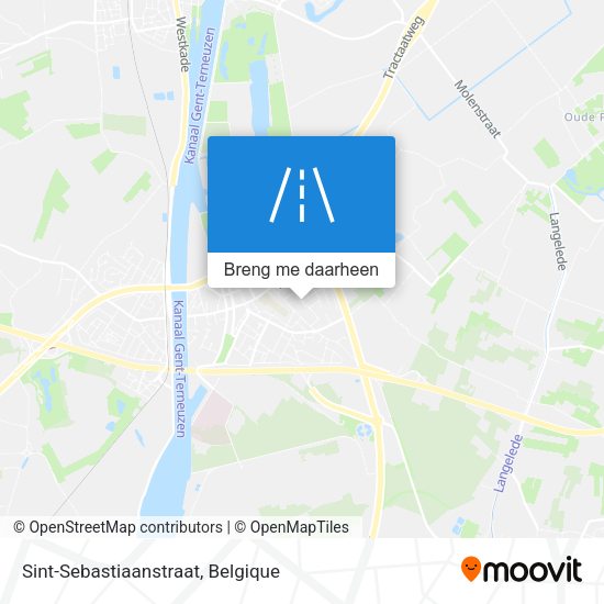 Sint-Sebastiaanstraat kaart