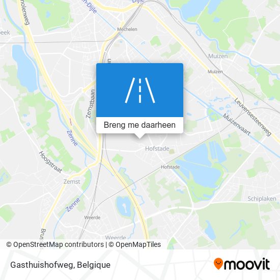 Gasthuishofweg kaart