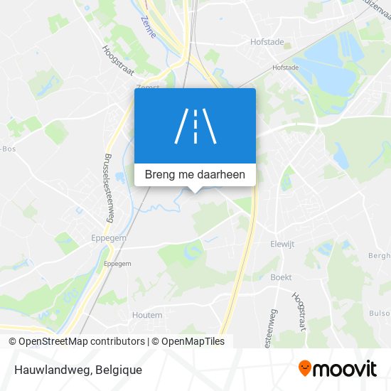 Hauwlandweg kaart