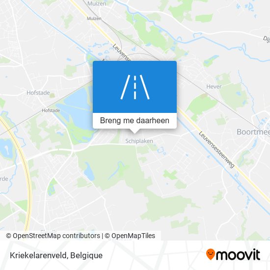 Kriekelarenveld kaart