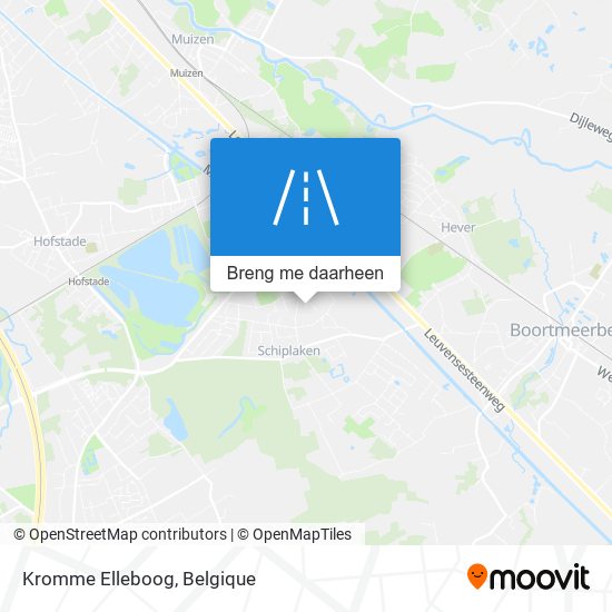 Kromme Elleboog kaart