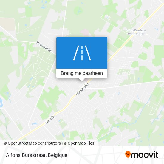 Alfons Butsstraat kaart