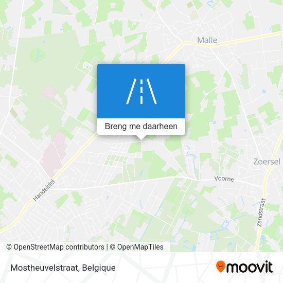 Mostheuvelstraat kaart