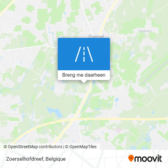 Zoerselhofdreef kaart