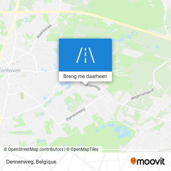 Dennenweg kaart