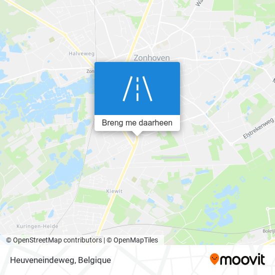 Heuveneindeweg kaart