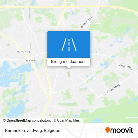 Ramaekersveldweg kaart