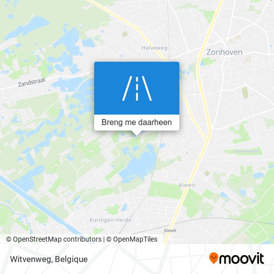 Witvenweg kaart