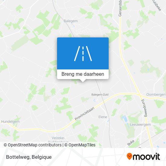 Bottelweg kaart