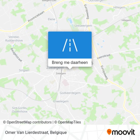 Omer Van Lierdestraat kaart