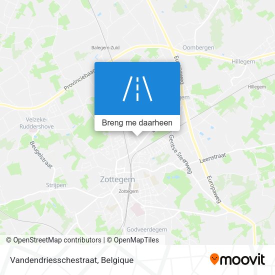 Vandendriesschestraat kaart