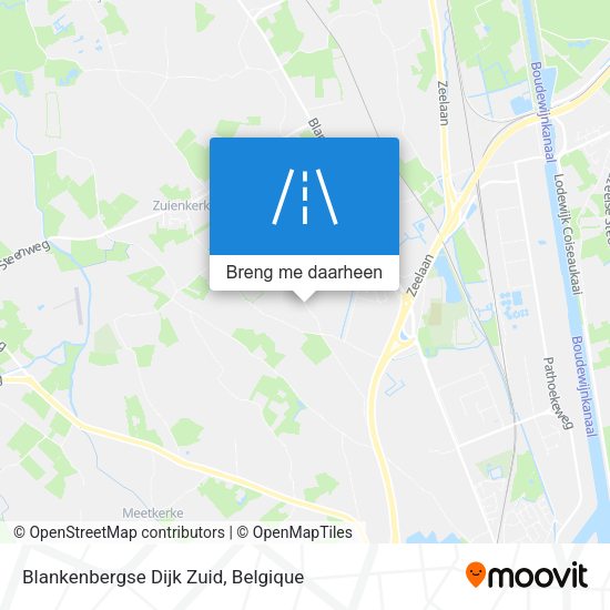 Blankenbergse Dijk Zuid kaart