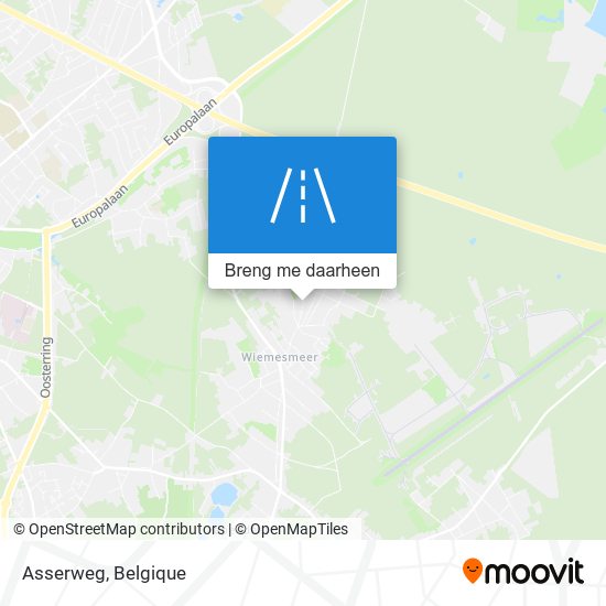 Asserweg kaart