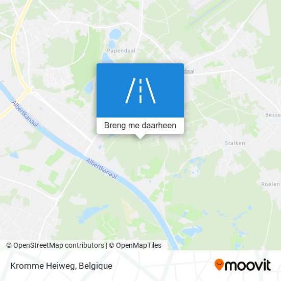 Kromme Heiweg kaart