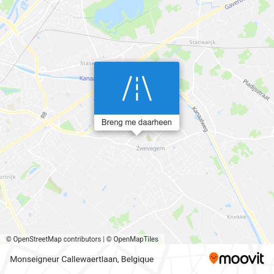 Monseigneur Callewaertlaan kaart