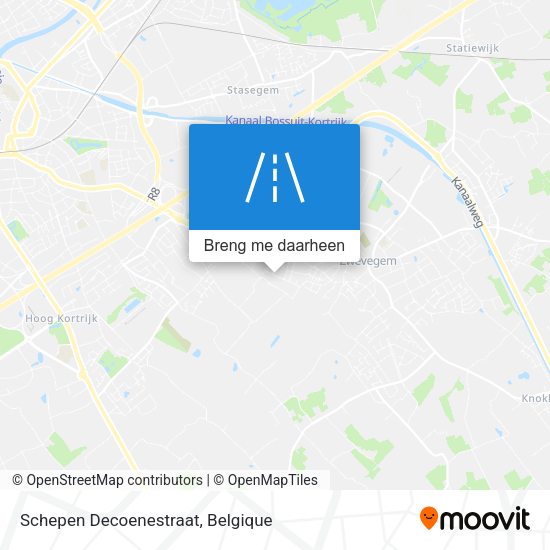 Schepen Decoenestraat kaart