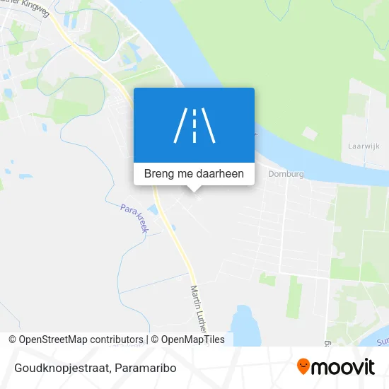 Goudknopjestraat kaart