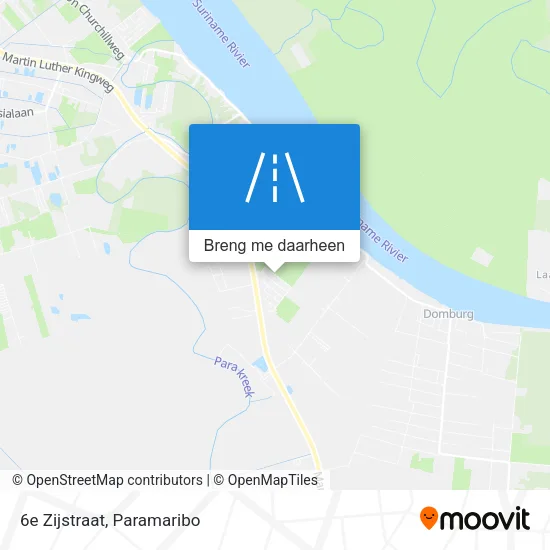 6e Zijstraat kaart