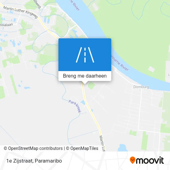 1e Zijstraat kaart