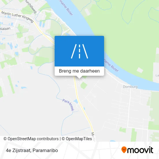 4e Zijstraat kaart
