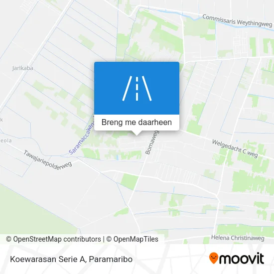 Koewarasan Serie A kaart