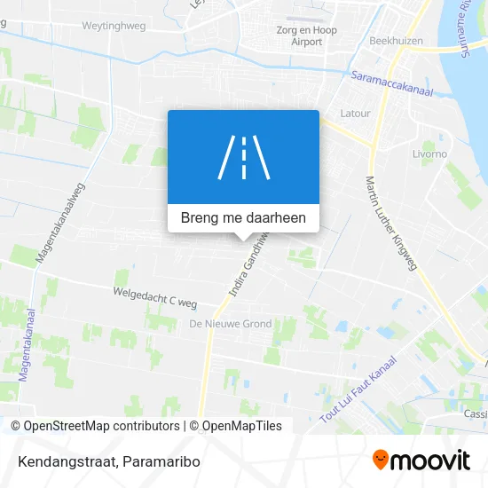 Kendangstraat kaart
