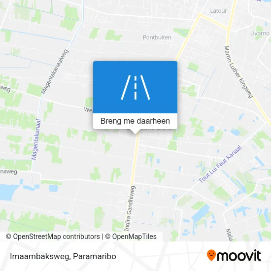 Imaambaksweg kaart