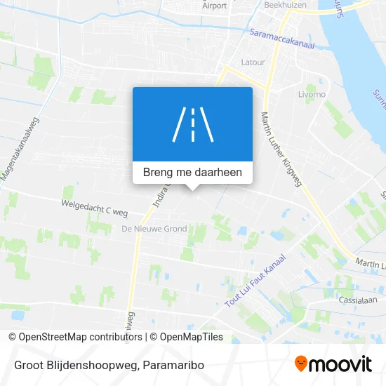 Groot Blijdenshoopweg kaart