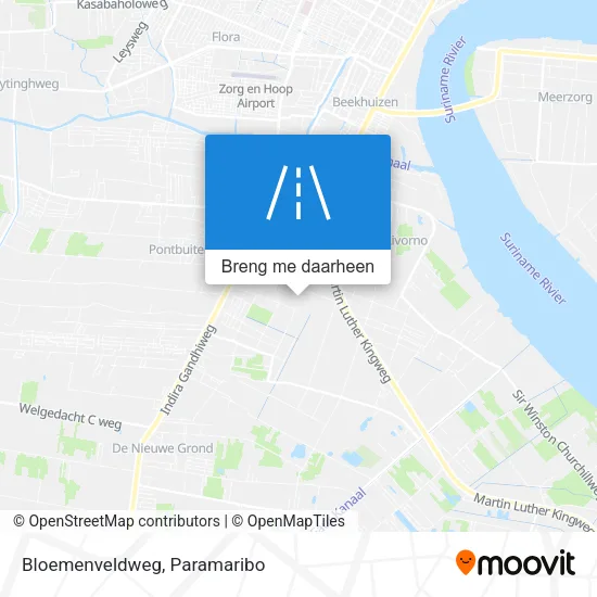 Bloemenveldweg kaart