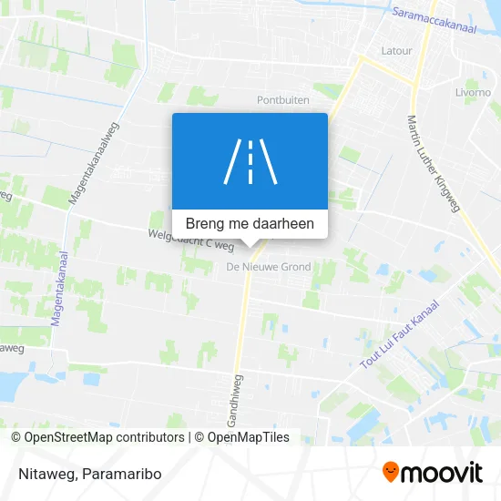 Nitaweg kaart