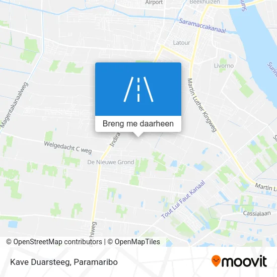 Kave Duarsteeg kaart
