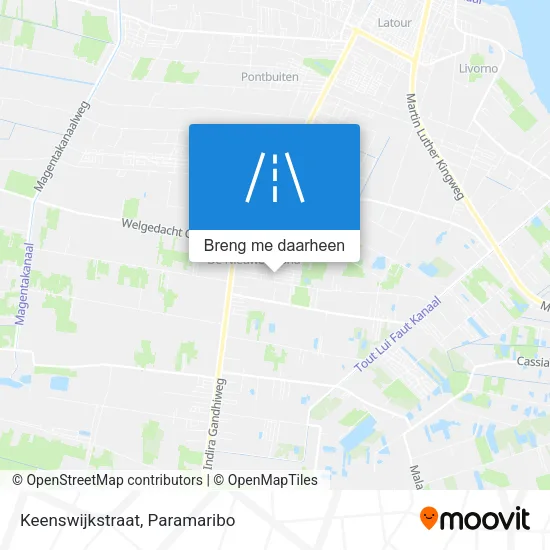 Keenswijkstraat kaart
