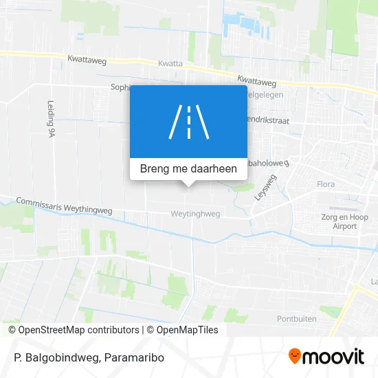 P. Balgobindweg kaart